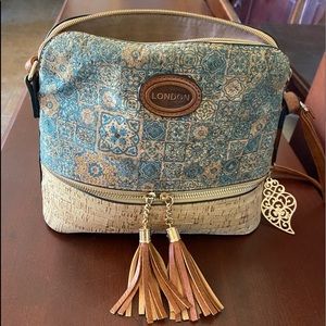 Cork Purse with Classic Tile Design